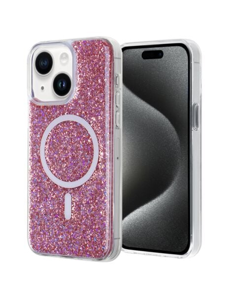iPhone 15 Glitter Wireless Charging Case