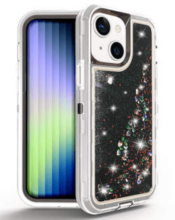 iPhone 14 / 13 Protective Glitter Liquid Bumper Defender Cases
