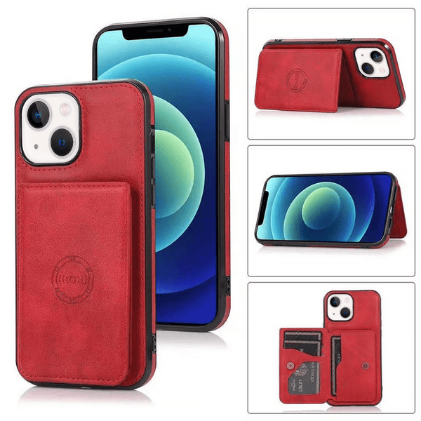 iPhone 16e Leather Wallet Case – Pocket Card Holder Protection