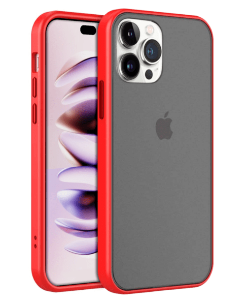 iPhone 14 Pro Max Hard PC Rear / Soft TPU Colorful Border Case