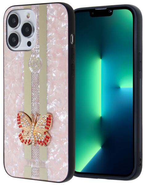 iPhone 15 Luxury Diamond Shiny Cases w/Butterfly Design