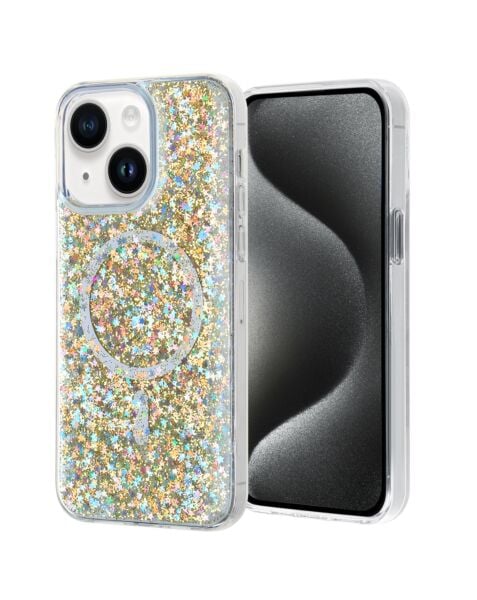 iPhone 15 Plus Glitter Wireless Charging Case