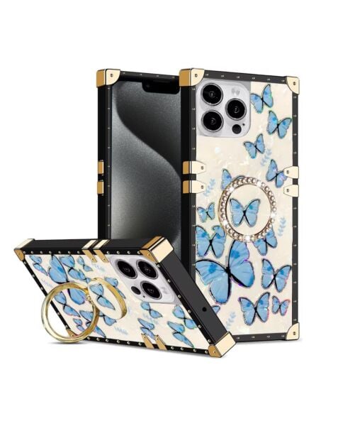 iPhone 15 Pro Butterfly Design Square Case w/ Ring