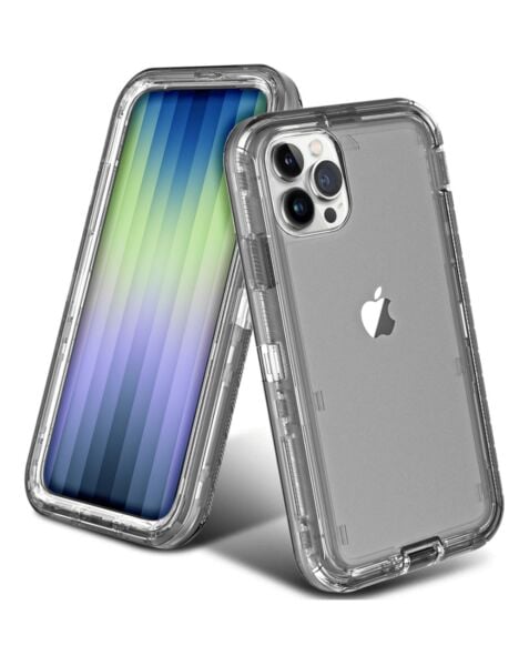 iPhone 15 Pro Transparent Shockproof Heavy Duty Case