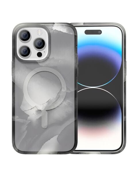 iPhone 15 Pro Max Full Ink Painting Wireless Charging Cases