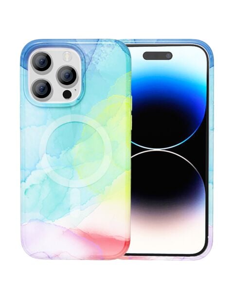 iPhone 15 Pro Max Full Ink Painting Wireless Charging Cases