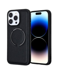 iPhone 15 Pro Max Leather Design Wireless Charging Case