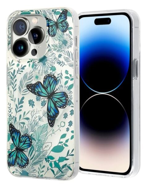 iPhone 15 Pro Max Flowers Design Wireless Charging Case