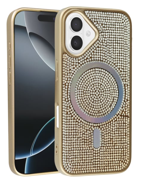 iPhone 16 Plus Wireless Charging Bling Diamond Crystal Case