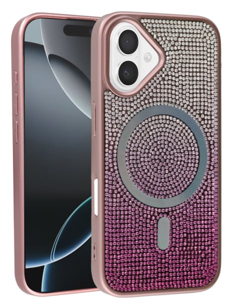 iPhone 16 Plus Wireless Charging Bling Diamond Crystal Case