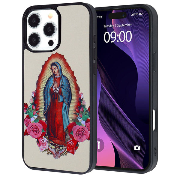 iPhone 16 Pro Lady of Guadalupe Aluminum Plate Case | Durable Protection