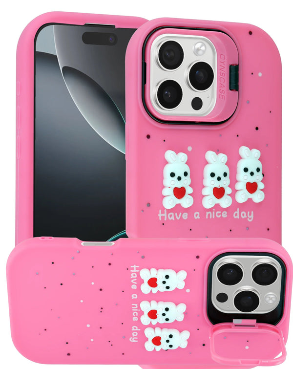 iPhone 17 Cute 3D Doll Shockproof Rubber Case