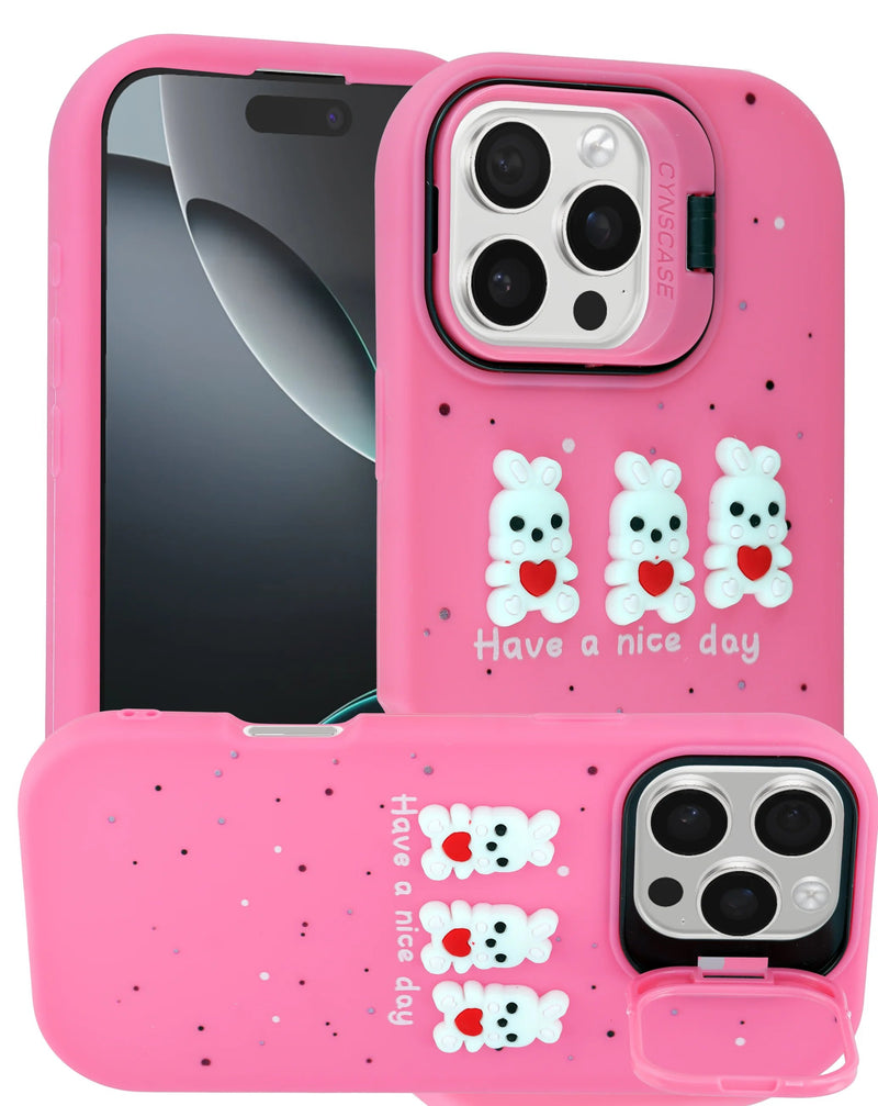 iPhone 17 Cute 3D Doll Shockproof Rubber Case