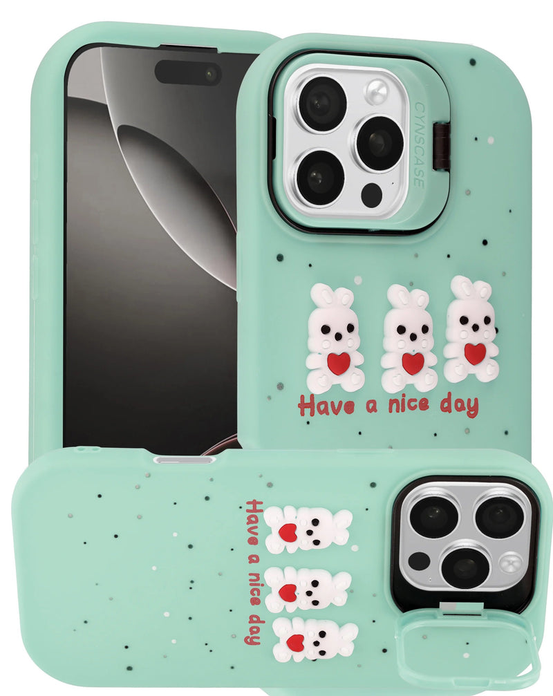 iPhone 17 Cute 3D Doll Shockproof Rubber Case