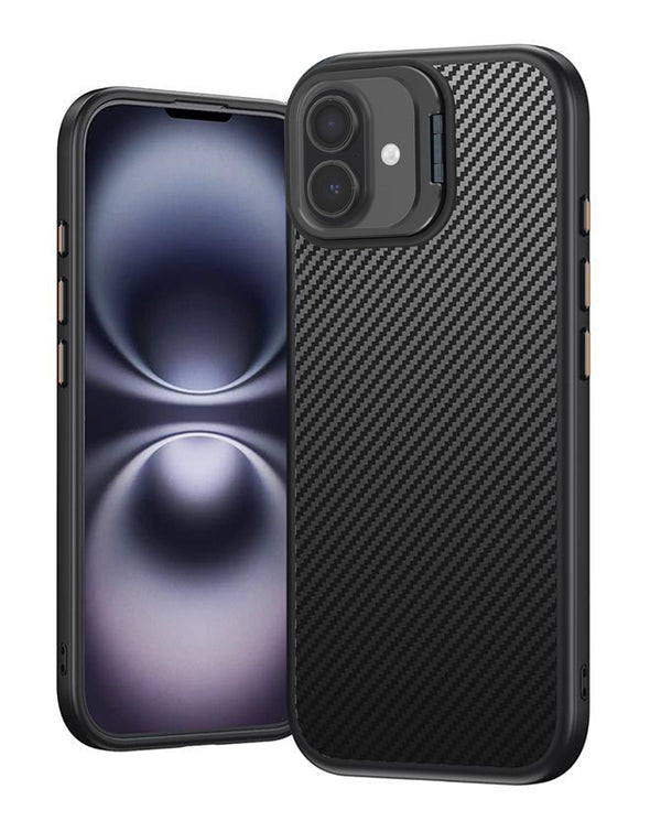 iPhone 17 Luxury Carbon Fiber Textured Case