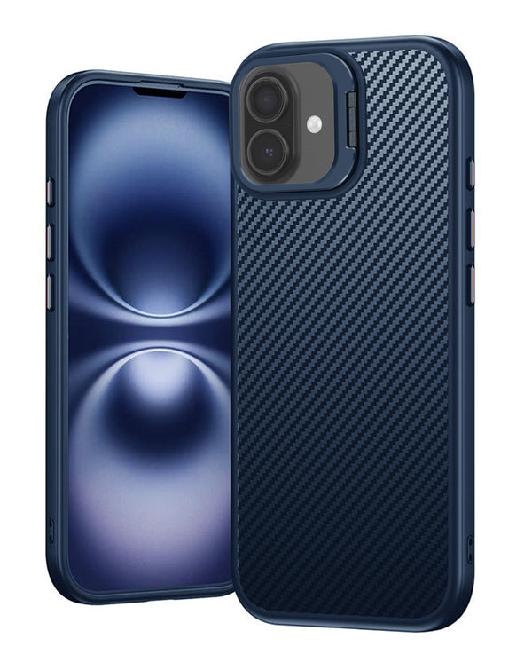 iPhone 17 Luxury Carbon Fiber Textured Case