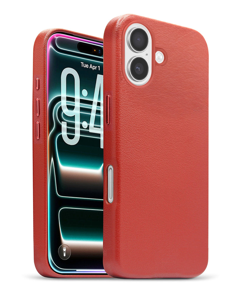 iPhone 17 New Leather Case with Wireless Charger