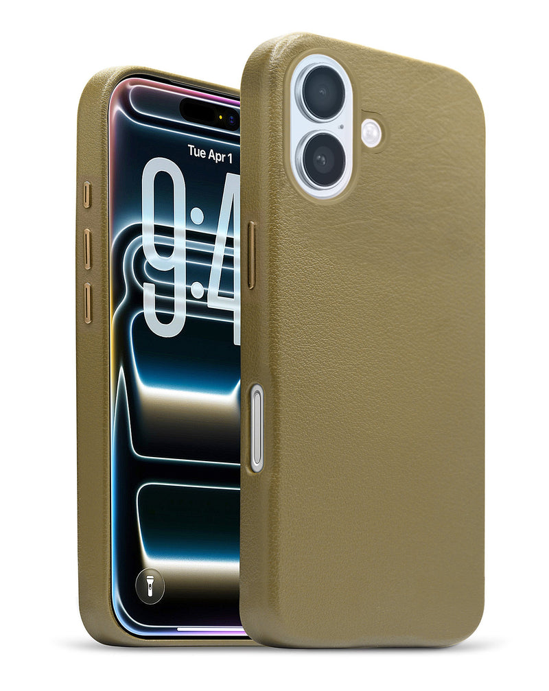 iPhone 17 New Leather Case with Wireless Charger