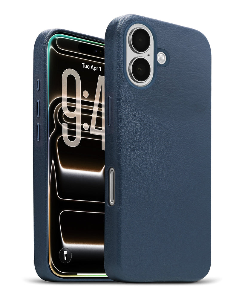 iPhone 17 New Leather Case with Wireless Charger