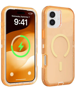 iPhone 17 Wireless Charging Transparent Shockproof Case