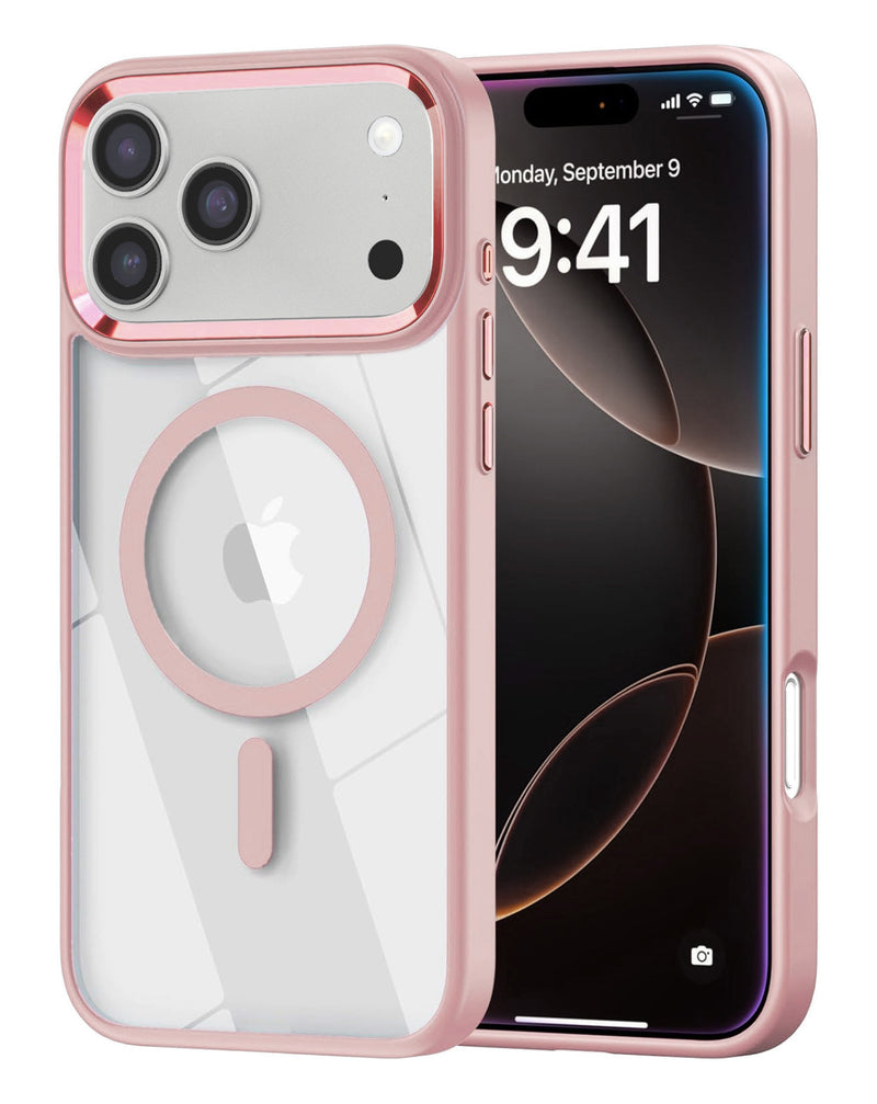 iPhone 17 Pro Shiny Magnetic Clear Cases