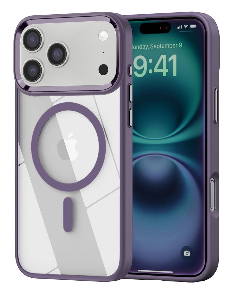 iPhone 17 Pro Shiny Magnetic Clear Cases