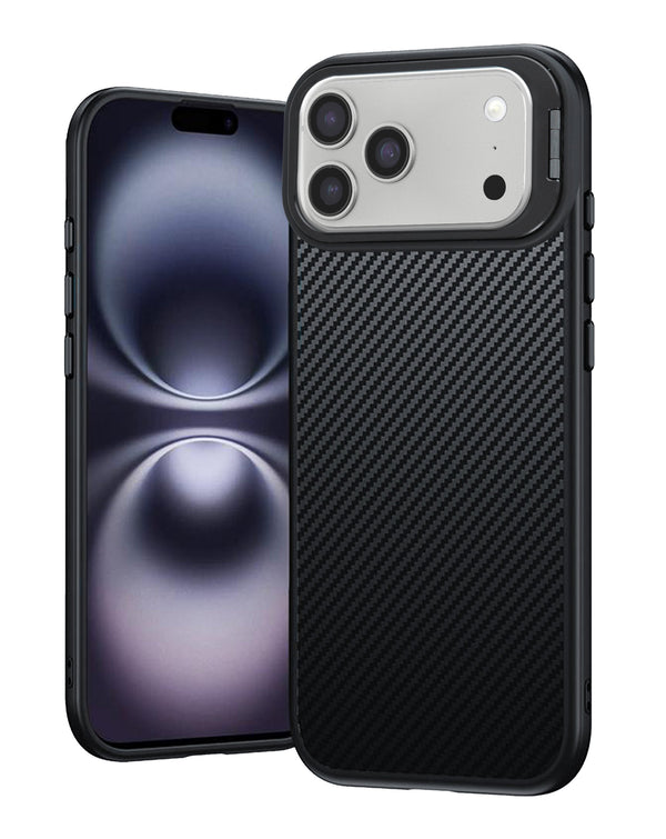 iPhone 17 Pro Luxury Carbon Fiber Textured Case