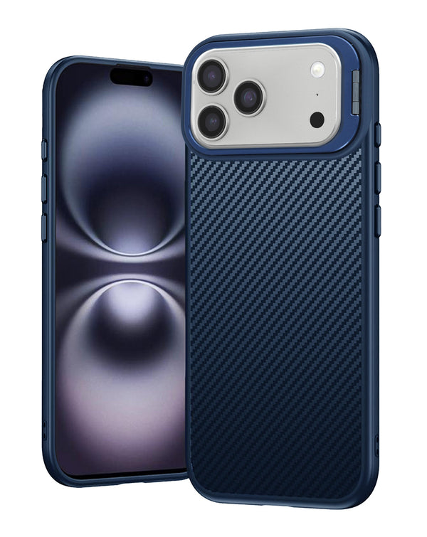 iPhone 17 Pro Luxury Carbon Fiber Textured Case