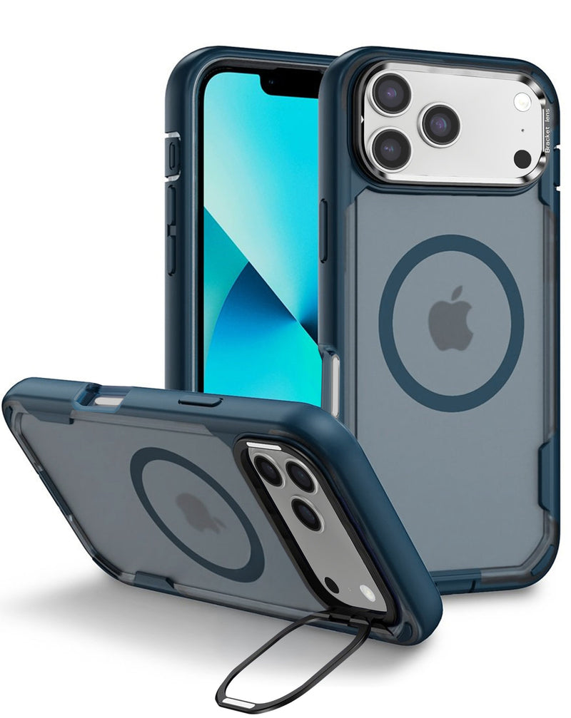 iPhone 17 Pro Max Shockproof MagSafe Case with Camera Stand