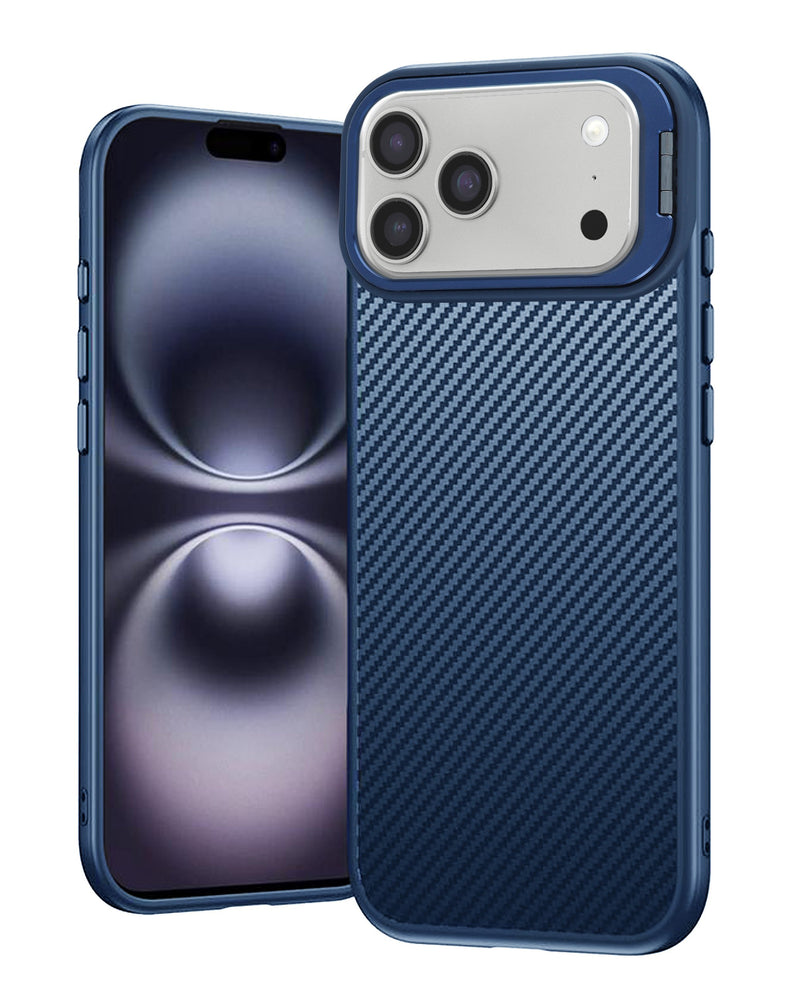 iPhone 17 Pro Max Luxury Carbon Fiber Textured Case