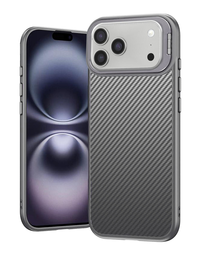 iPhone 17 Pro Max Luxury Carbon Fiber Textured Case