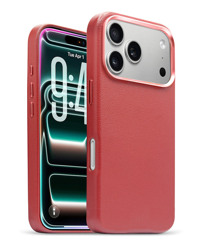 iPhone 17 Pro Max New Leather Case with Wireless Charger