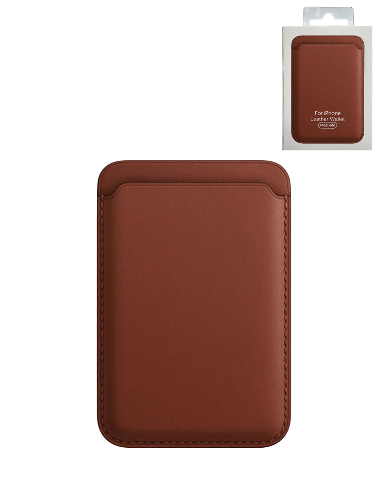 iPhone 16e Leather Magnetic Card Wallet Holder