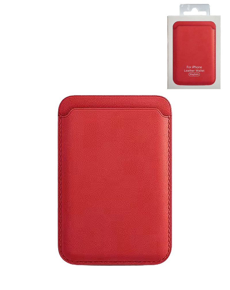 iPhone 16e Leather Magnetic Card Wallet Holder