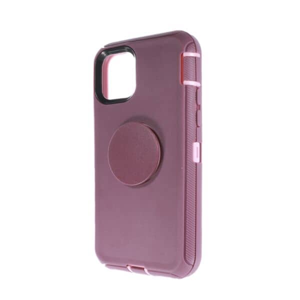 iPhone 12 Pro Max Heavy Duty Defender Case with Pop Up Holder