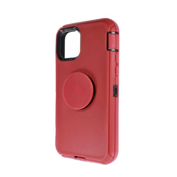 iPhone 12 Pro Max Heavy Duty Defender Case with Pop Up Holder