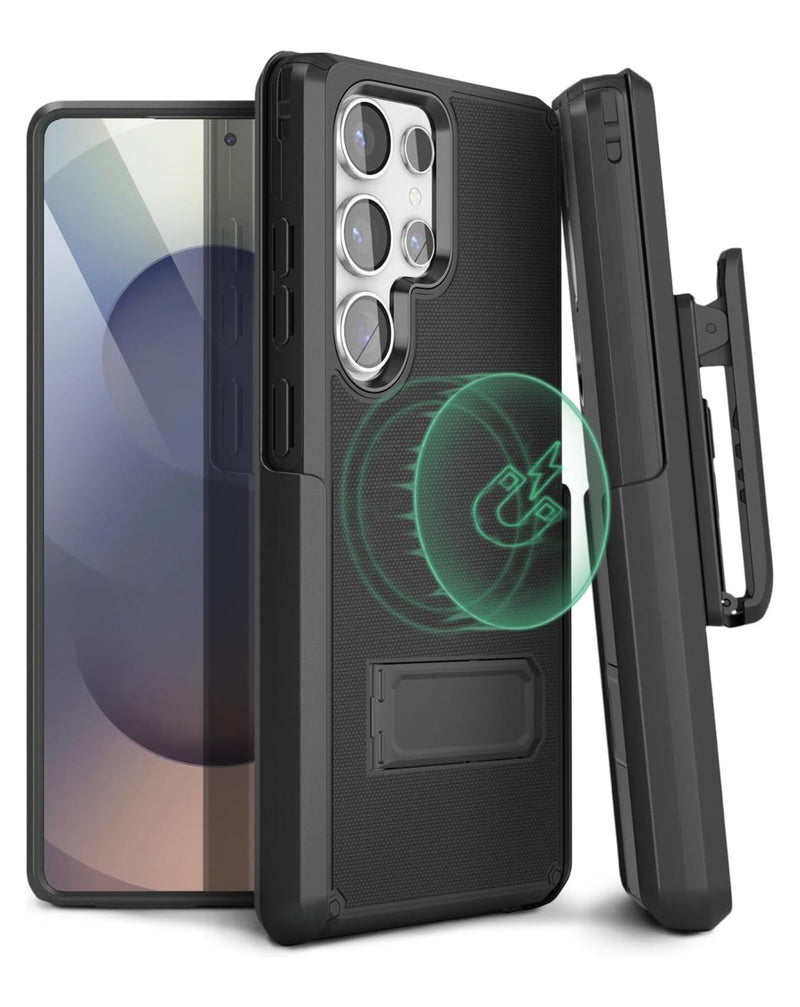 xBase by PowerPeak - DuraClip Series MagSafe Combo Case with Clip for Galaxy S25 Ultra (Only Ground Shipping) - Banana Cellular Solutions