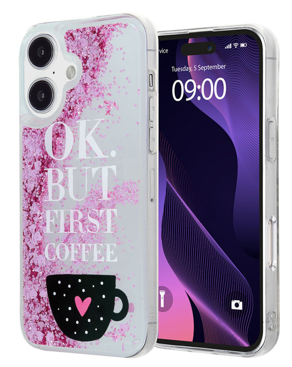 Liquid Quicksand Glitter Cover Case - OK for iPhone 16