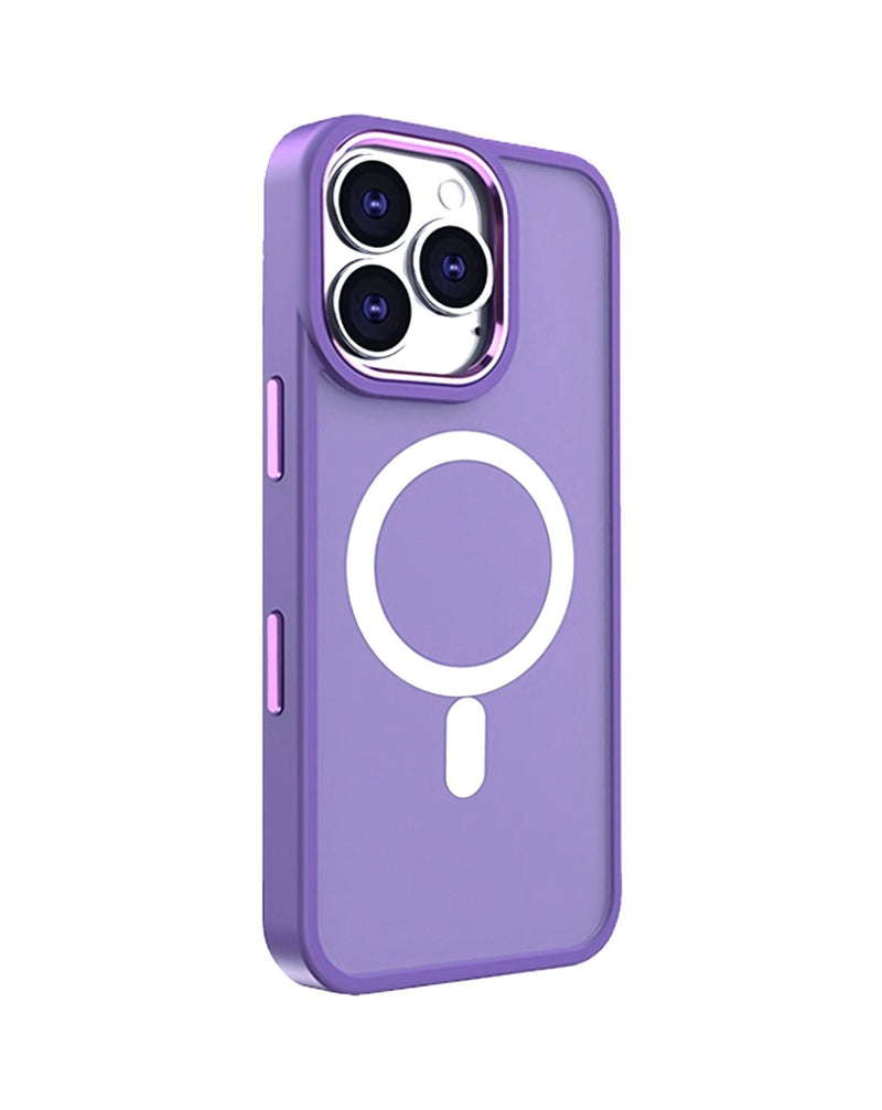 For iPhone 16 Pro Max Case, Silicone MagSafe Compatible Cover, Lens Protection, Purple For iPhone 16 Pro Max Case, Silicone MagSafe Compatible Cover, Lens Protection, Purple