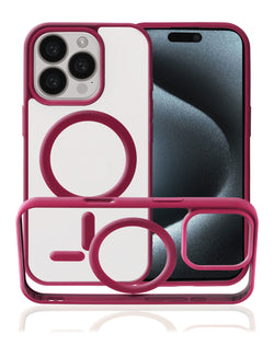 Wireless Charging Case - WINE (Full Bottom Close) for iPhone 16 Pro