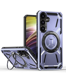 Full-Body Rugged Shockproof Case with Built-in Ring Holder for Galaxy S25 Plus / S24 Plus (Only Ground Shipping)
