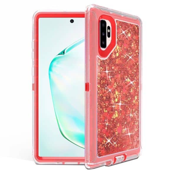 Galaxy Note 10/ 10 Plus Protective Glitter Liquid Bumper Case