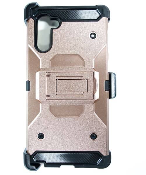 Galaxy Note 10/ 10 Plus Metallic Rubber Tough Armor Case
