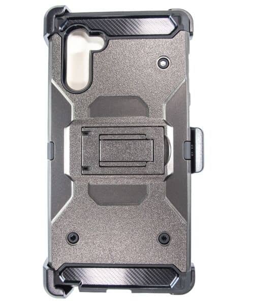Galaxy Note 10/ 10 Plus Metallic Rubber Tough Armor Case