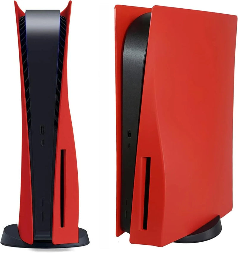 Faceplate Cover (RED) (2 Piece Set) for PlayStation 5 Disc Edition