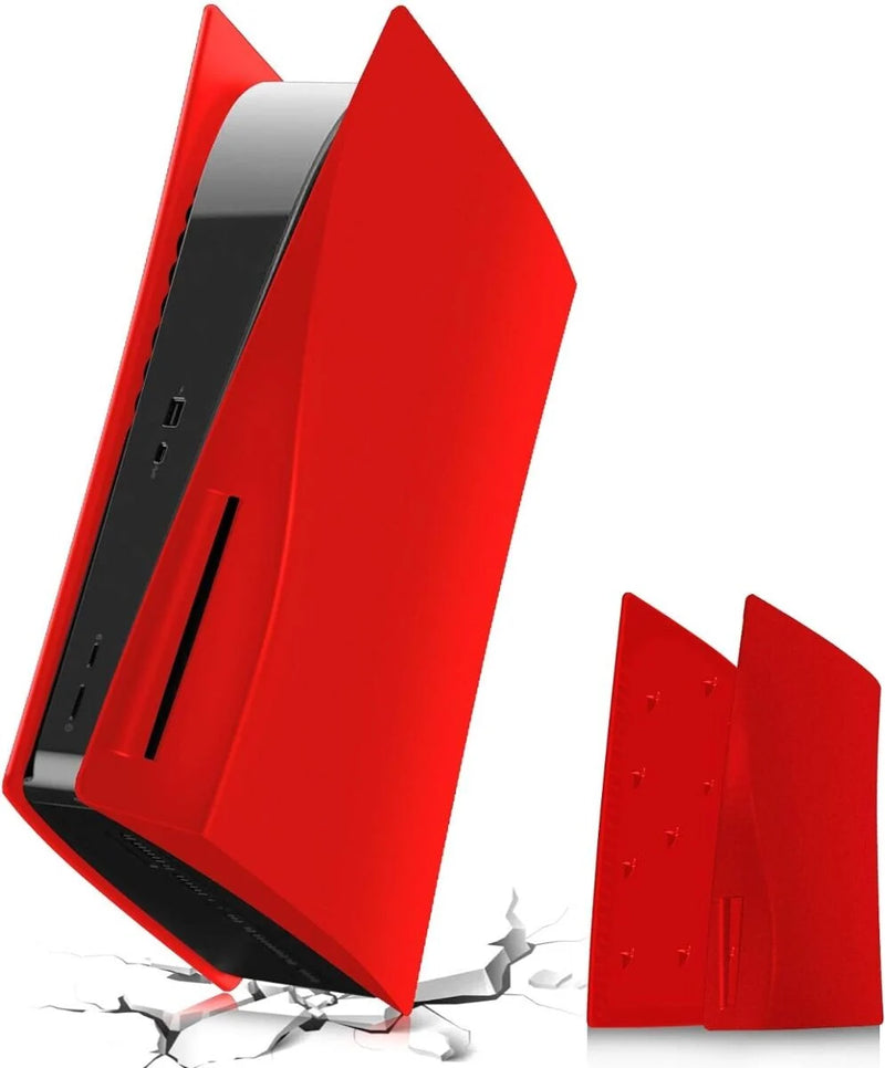 Faceplate Cover (RED) (2 Piece Set) for PlayStation 5 Disc Edition