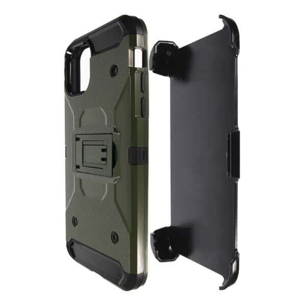 iPhone 11 Pro Metallic Rubber Tough Armor Defender Cases