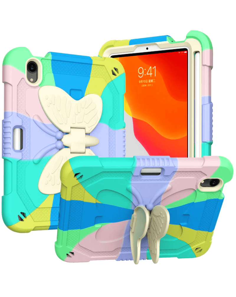 Protective Butterfly Stand Desing Case for iPad Mini 6 / 7 (A17 Pro) (Only Ground Shipping)
