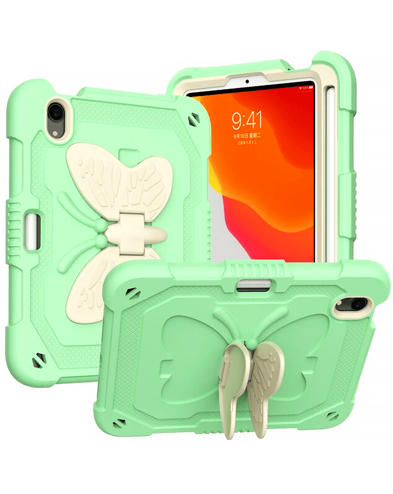 Protective Butterfly Stand Desing Case for iPad Mini 6 / 7 (A17 Pro) (Only Ground Shipping)