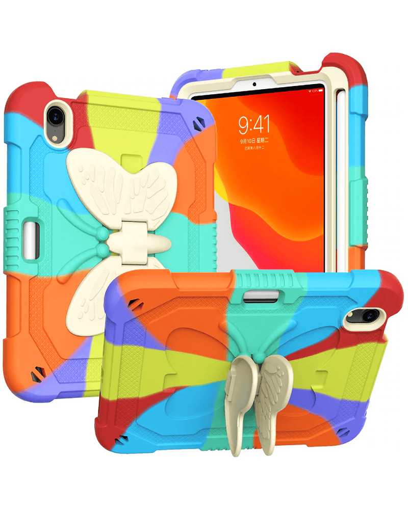 Protective Butterfly Stand Desing Case for iPad Mini 6 / 7 (A17 Pro) (Only Ground Shipping)